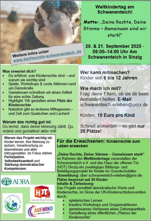 Weltkindertag am Schwanenteich